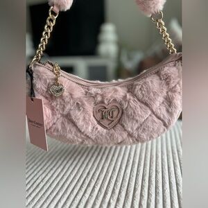 Juicy Couture Let’s Get Cozy Shoulder Bag - Dusty Blush